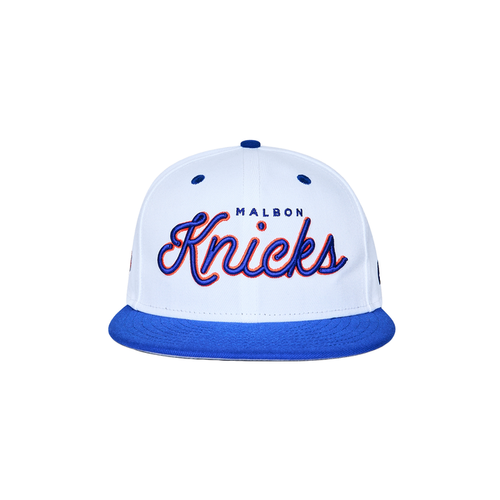 New Era Malbon x Knicks Two-Tone White/Royal 5950 Fitted Cap - Image 4