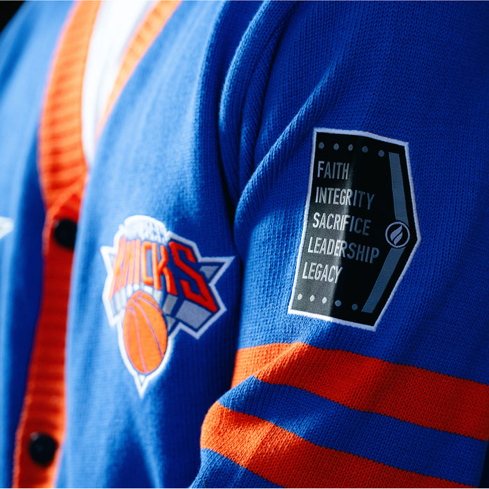 FISLL Knicks Black History Collection Cardigan Sweater - Image 3