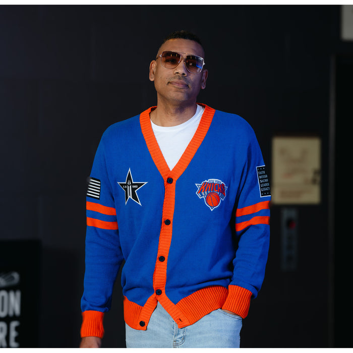 FISLL Knicks Black History Collection Cardigan Sweater - Image 2