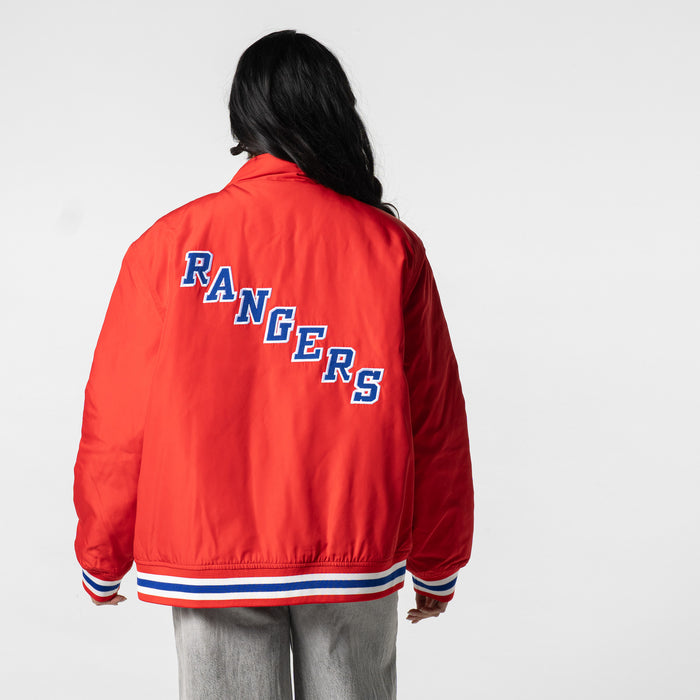 Wild Collective Rangers Red Nylon Bomber Jacket - Image 2