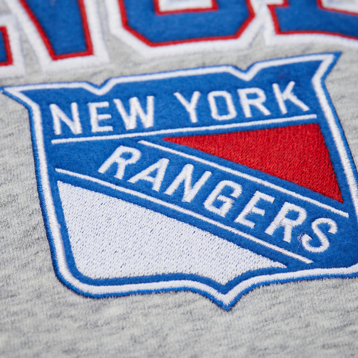 Mitchell & Ness Rangers Throw It Back Fleece Crew - Image 3