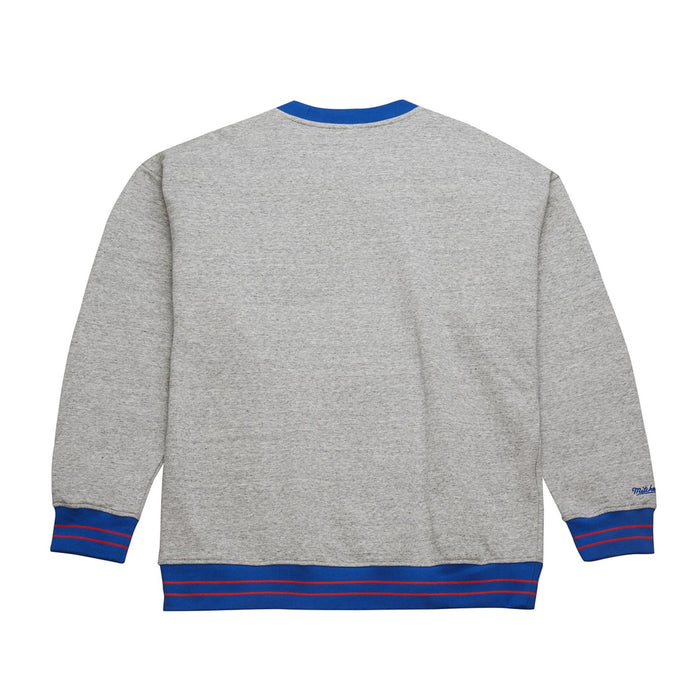 Mitchell & Ness Knicks Full Field Satin Fleece Crew - Image 2