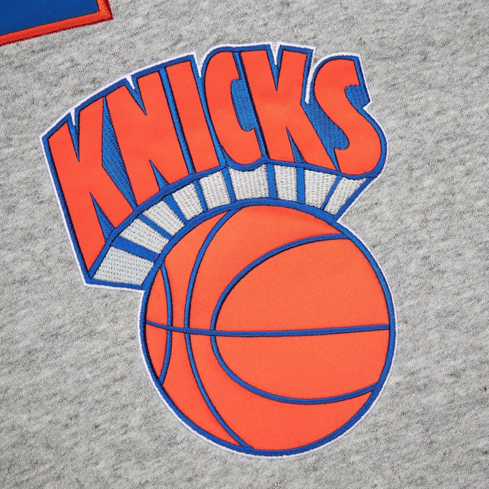 Mitchell & Ness Knicks Full Field Satin Fleece Crew - Image 3