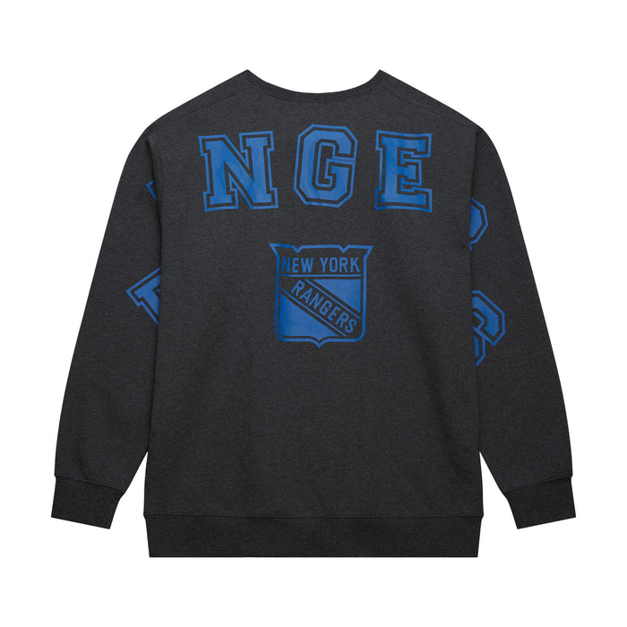 Women's Mitchell & Ness Rangers Oversized Graphic Sweatshirt - Image 2