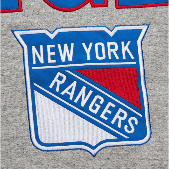 Mitchell & Ness Rangers Full Shield Satin Fleece Crew - Image 3