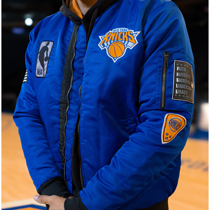 FISLL Knicks Black History Collection Flight Jacket - Image 3