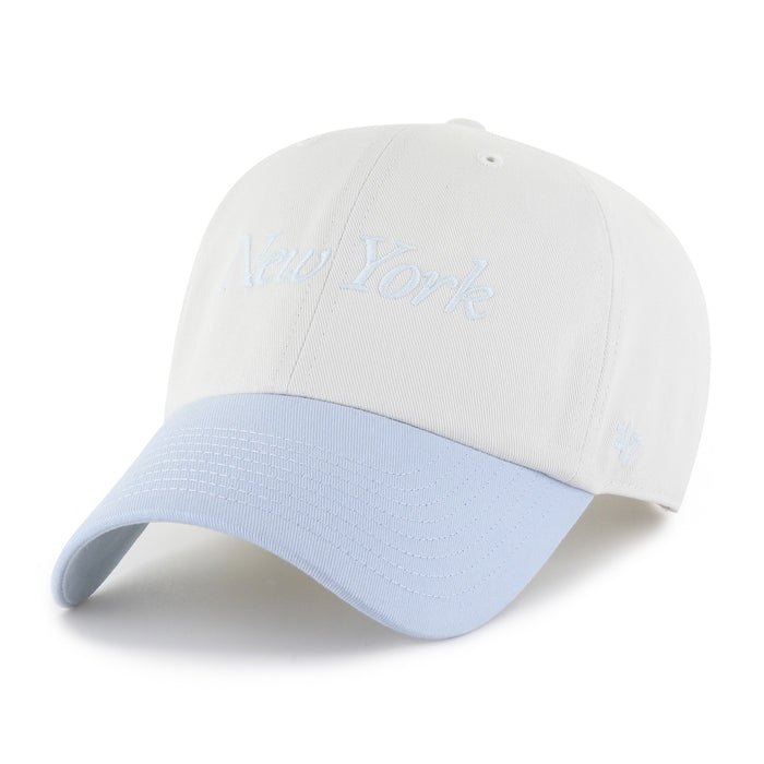 '47 Brand Rangers Light Blue Foundation Script Two Tone Clean Up