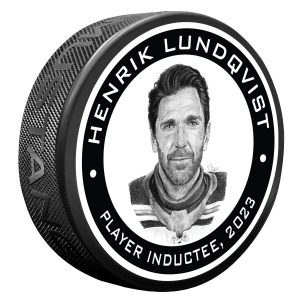 Mustang Henrik Lundqvist Hockey Hall of Fame Inductee Puck