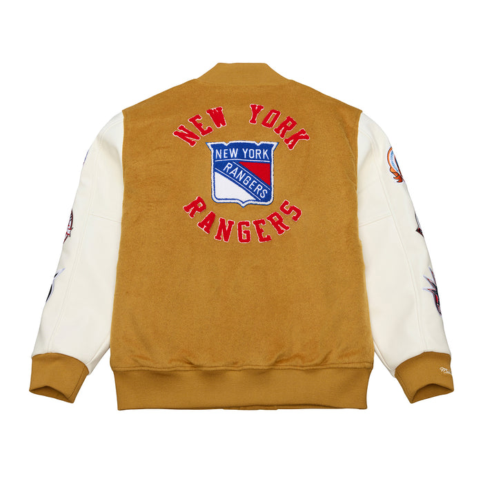 Mitchell & Ness Rangers Dusted Collection Varsity Jacket - Image 2