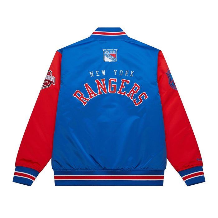 Mitchell & Ness Rangers Primetime Heavyweight Satin Jacket - Image 2