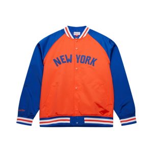 Mitchell & Ness Knicks Double Clutch Lightweight Satin Jacket