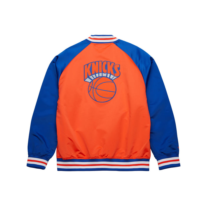 Mitchell & Ness Knicks Double Clutch Lightweight Satin Jacket - Image 2