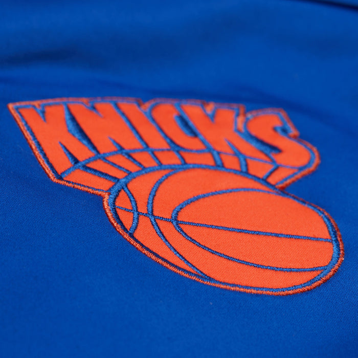 Mitchell & Ness Knicks Team Origins Royal/Orange Satin Jacket - Image 5
