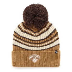 Women's '47 Brand Knicks Espresso Pom Knit
