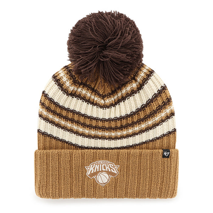 Women's '47 Brand Knicks Espresso Pom Knit