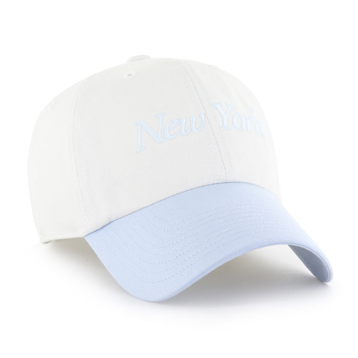 '47 Brand Knicks Sandstone/Light BlueTwo Tone Foundation Script Clean Up - Image 2