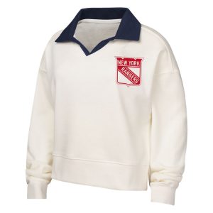 Youth Rangers Girls Ballpark Hit Collar Long Sleeve Tee
