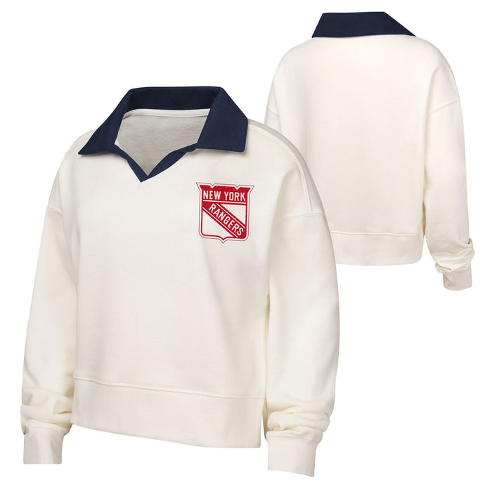 Youth Rangers Girls Ballpark Hit Collar Long Sleeve Tee - Image 3