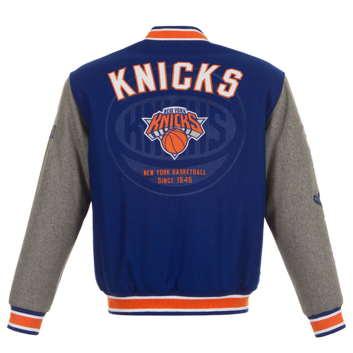 JH Design Knicks Two-Tone Reversible Wool Jacket - Image 2