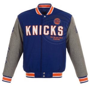 JH Design Knicks Two-Tone Reversible Wool Jacket