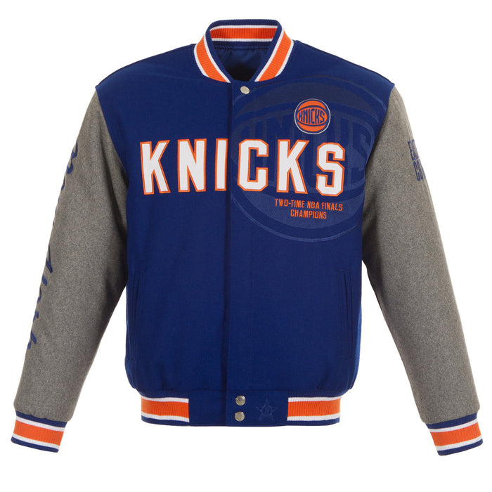 JH Design Knicks Two-Tone Reversible Wool Jacket