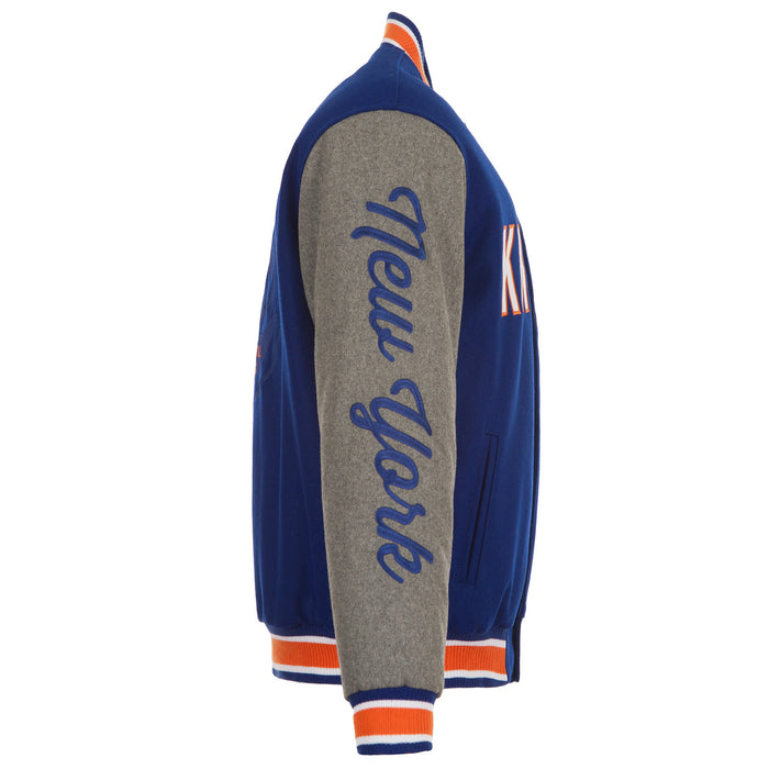 JH Design Knicks Two-Tone Reversible Wool Jacket - Image 4