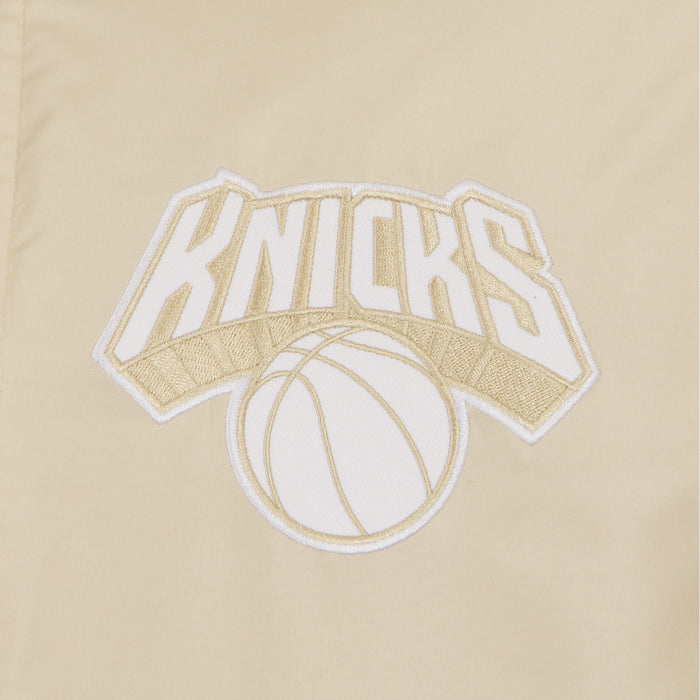 JH Design Knicks Reversible Tan/White Varsity Jacket - Image 6
