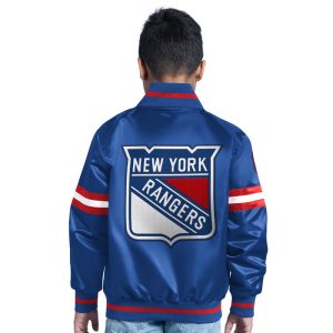 Youth Starter Rangers Scrimmage Varsity Jacket