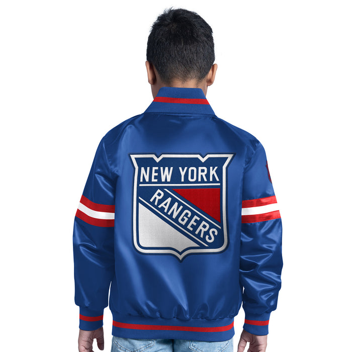 Youth Starter Rangers Scrimmage Varsity Jacket