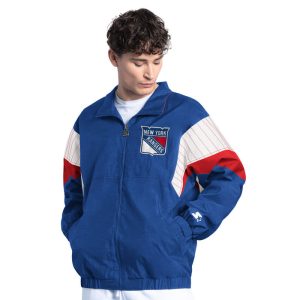 Starter Rangers Yard Line Full Zip Jacket