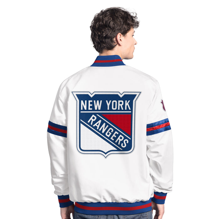 Starter Rangers Scout White Varsity Jacket - Image 2