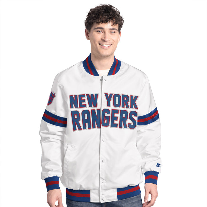 Starter Rangers Scout White Varsity Jacket