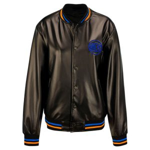 Women's Wild Collective New York Knicks Bomber Jacket