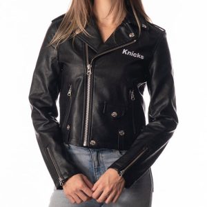 Women's Wild Collective Knicks Leather Jacket
