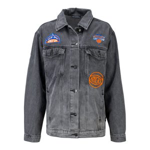Women's Wild Collective Knicks Ombre Denim Jacket