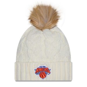 Women's New Era Knicks Fur Chrome Knit Pom
