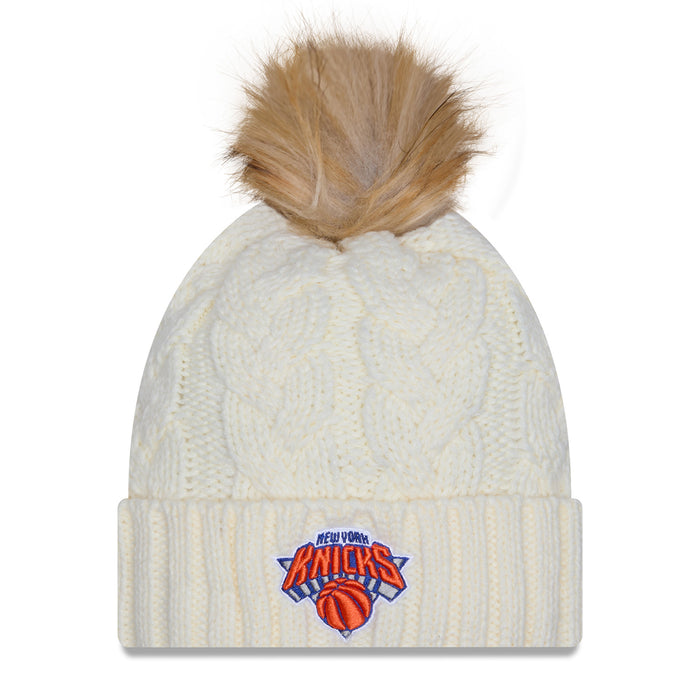 Women's New Era Knicks Fur Chrome Knit Pom