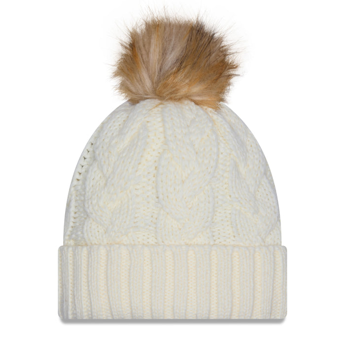 Women's New Era Knicks Fur Chrome Knit Pom - Image 3