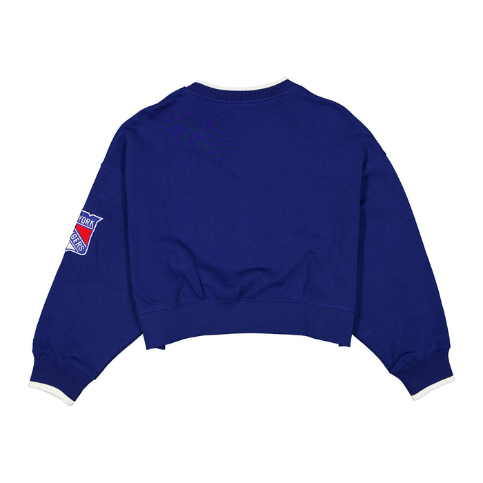 Women's New Era Rangers Royal V-Neck Sweater - Image 3