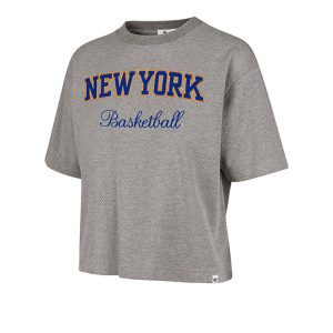 Women's '47 Brand Knicks Pivot Drop Needle City Tee
