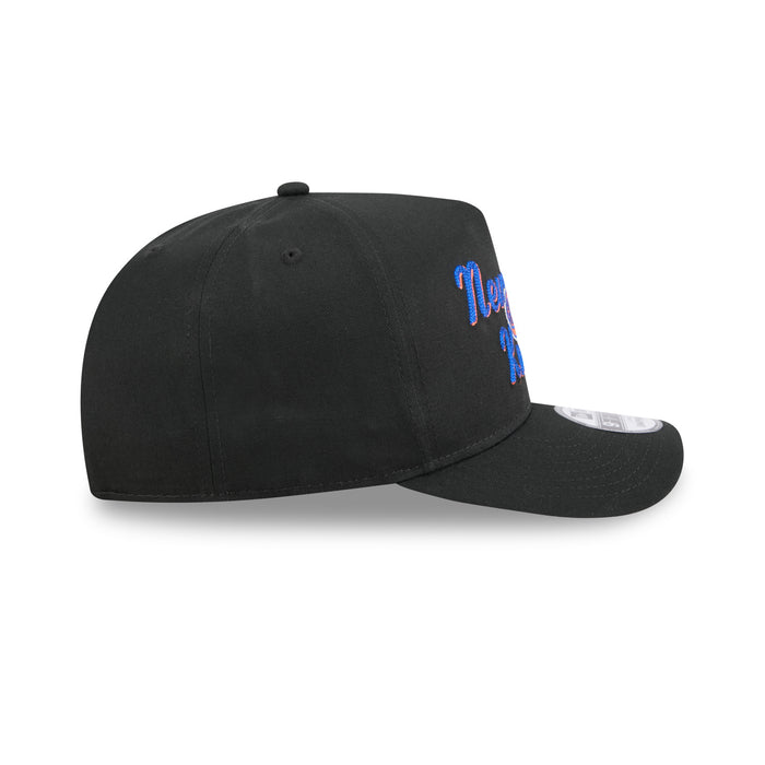 New Era Knicks Chainstitch 950 A Frame Snapback Black - Image 6