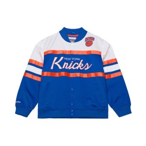 Mitchell & Ness Knicks Team Color Head Coach Lightweight Satin Jacket