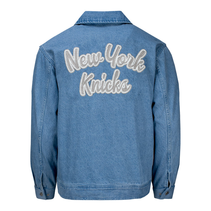 Women's Wild Collective Knicks Chenille Button Up Denim Jacket