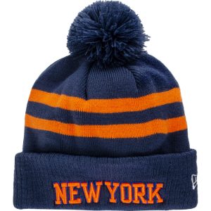 New Era Knicks Statement Navy/Orange Pom Knit