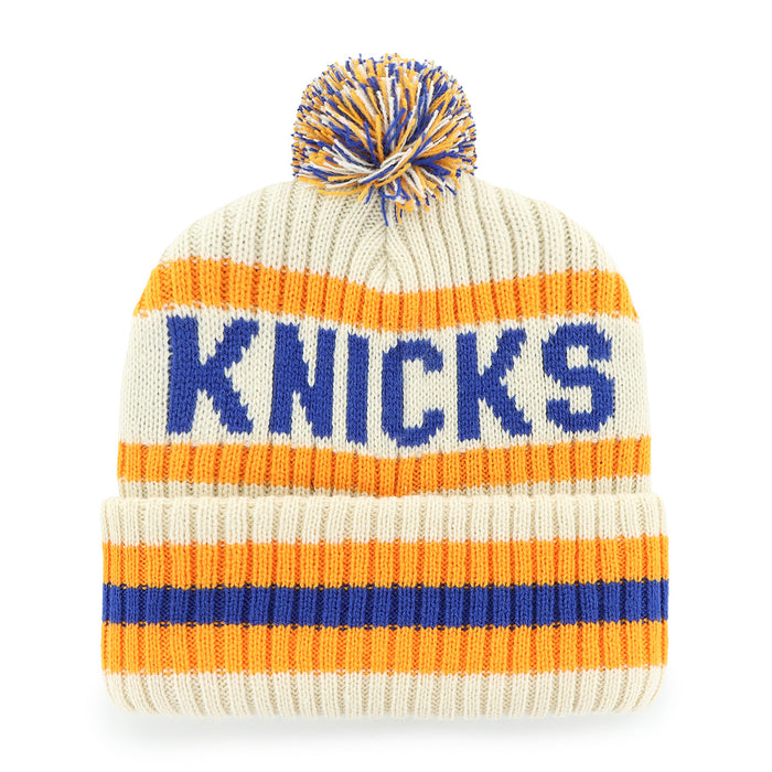 '47 Brand Knicks Natural Bering Pom Cuff Knit - Image 2