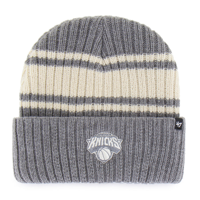'47 Brand Knicks Dark Grey Harbor Stripe Cuff Knit