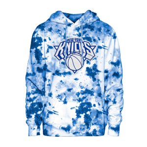 New Era Knicks Team Color Tie Dye Logo Hoodie
