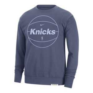Nike Knicks Dri-fit Standard Issue Blue Ball Logo Crew