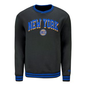 New Era Knicks Wordmark Ball Logo Black Crew