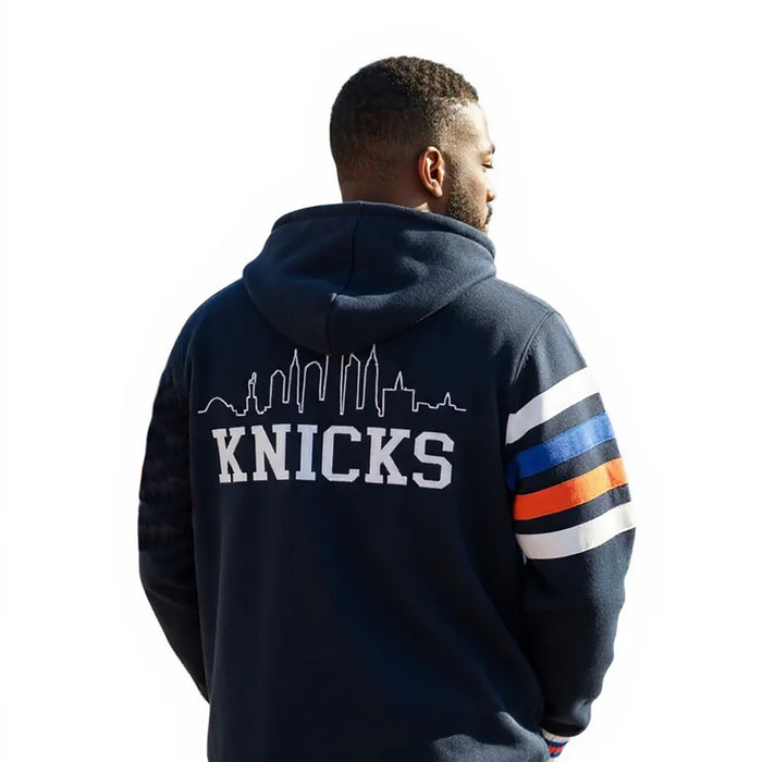 Wild Collective Knicks Hooded Jacquard Sweater Full Zip - Image 2